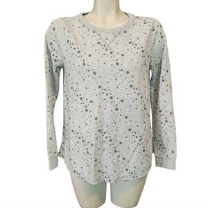 Gray‎ Star-Patterned Women's Sonoma Top Size XS